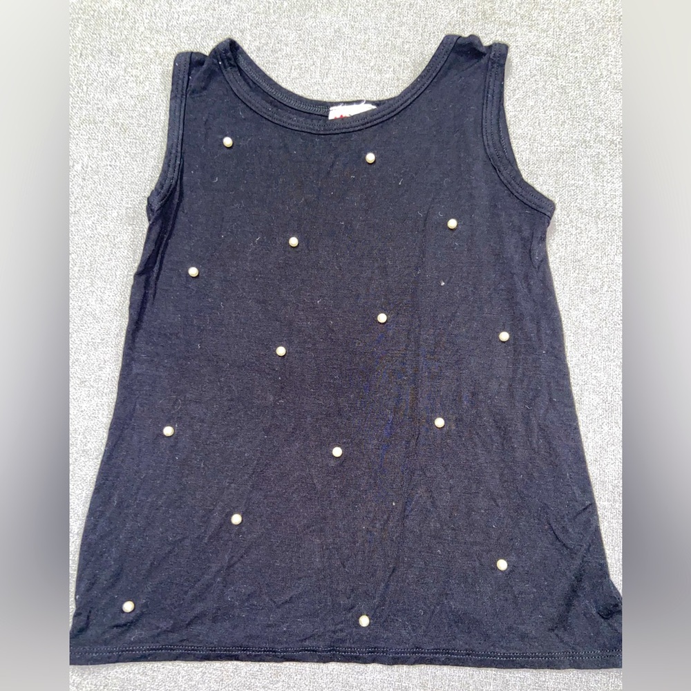 Poof! Girl 3D Pearl Tank Top Girl’s Youth Large